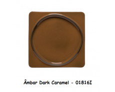 Costa Nova - Âmbar Sq. Plate Dark Caramel